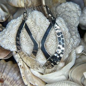 Sterling Silver Hammered earrings